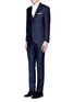 Figure View - Click To Enlarge - LARDINI - 'Trendy' peak lapel wool-Mohair-silk three piece tuxedo suit