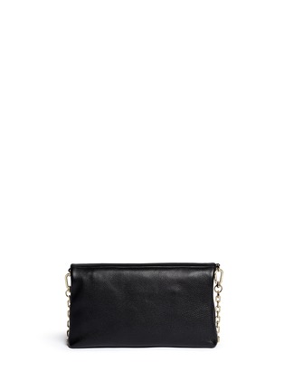 Back View - Click To Enlarge - TORY BURCH - Leather flap crossbody chain bag