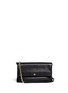Main View - Click To Enlarge - TORY BURCH - Leather flap crossbody chain bag
