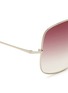 Detail View - Click To Enlarge - MATTHEW WILLIAMSON - '90' oversized wire rim sunglasses