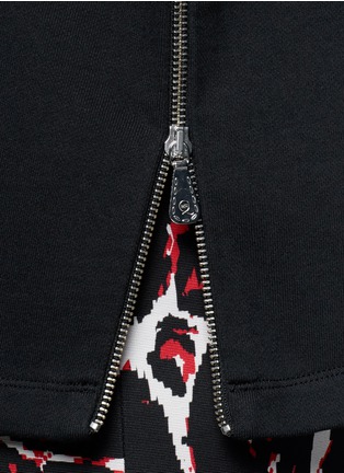 Detail View - Click To Enlarge - MC Q - Side zip French terry boxy T-shirt