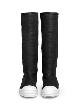 Figure View - Click To Enlarge - RICK OWENS  - Lamb shearling boots