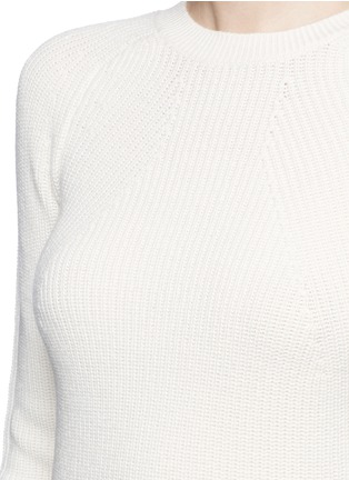 Detail View - Click To Enlarge - HELMUT LANG - Cashmere-wool cropped sweater