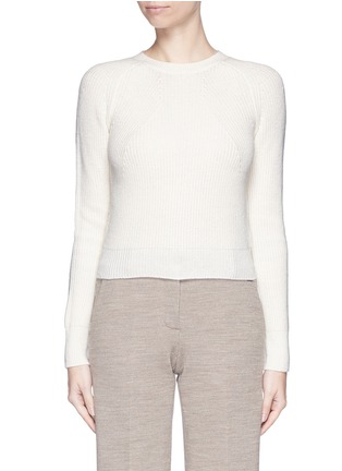 Main View - Click To Enlarge - HELMUT LANG - Cashmere-wool cropped sweater