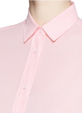 Detail View - Click To Enlarge - HELMUT LANG - Sheer cotton voile shirt