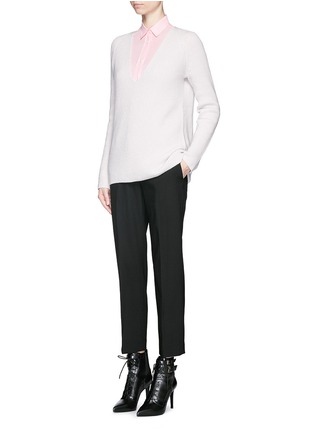 Figure View - Click To Enlarge - HELMUT LANG - Sheer cotton voile shirt