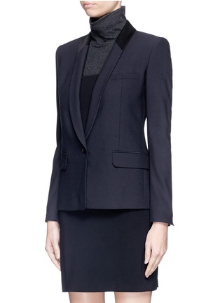 Front View - Click To Enlarge - HELMUT LANG - Stretch wool gabardine blazer