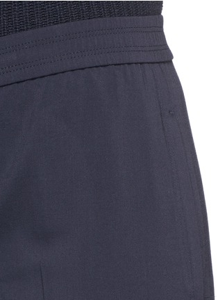 Detail View - Click To Enlarge - HELMUT LANG - Elastic waist wool blend crepe pants
