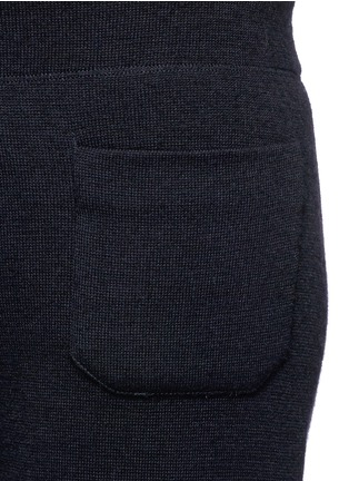 Detail View - Click To Enlarge - HELMUT LANG - Patch pocket wool terry knit pants