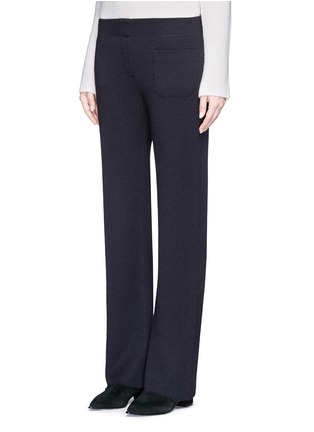 Front View - Click To Enlarge - HELMUT LANG - Patch pocket wool terry knit pants