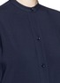 Detail View - Click To Enlarge - HELMUT LANG - Wool blend crepe shirt