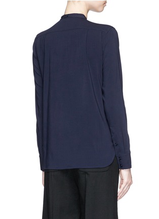 Back View - Click To Enlarge - HELMUT LANG - Wool blend crepe shirt