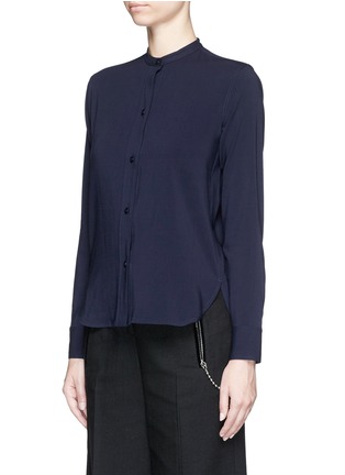 Front View - Click To Enlarge - HELMUT LANG - Wool blend crepe shirt