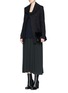 Figure View - Click To Enlarge - HELMUT LANG - Raw cut wool Melton peacoat
