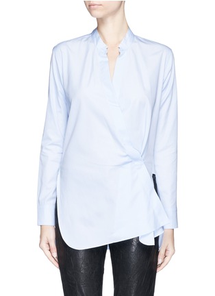 Main View - Click To Enlarge - HELMUT LANG - Two way cotton poplin shirt