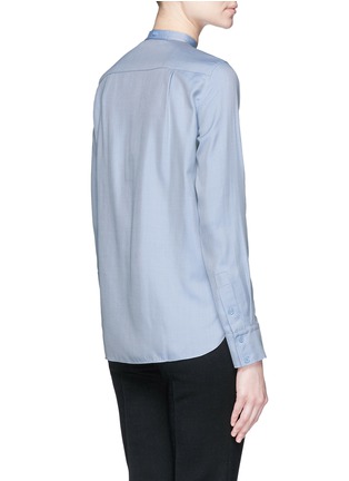 Back View - Click To Enlarge - HELMUT LANG - Shrunken silk twill shirt