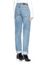 Back View - Click To Enlarge - HELMUT LANG - Light destroyed tapered jeans