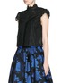 Front View - Click To Enlarge - ALICE & OLIVIA - 'Katarina' lace pleat top