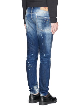 Back View - Click To Enlarge - 71465 - 'Cool Guy' paint spot distressed jeans