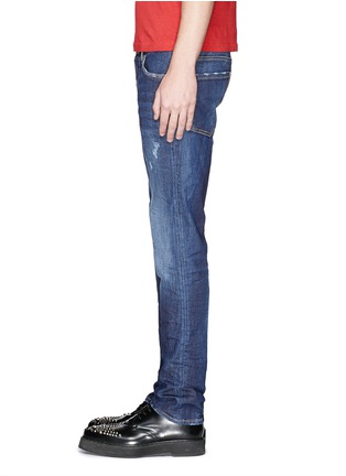 Detail View - Click To Enlarge - 71465 - Bead rivet slim fit jeans