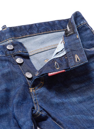 Detail View - Click To Enlarge - 71465 - Bead rivet slim fit jeans