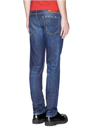 Back View - Click To Enlarge - 71465 - Bead rivet slim fit jeans