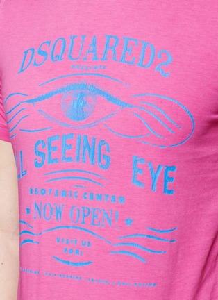 Detail View - Click To Enlarge - 71465 - 'ALL SEEING EYE' print cotton slub T-shirt