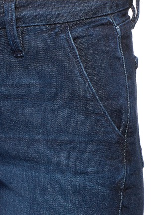 Detail View - Click To Enlarge - FRAME - 'Le Slim Straight' wide leg jeans
