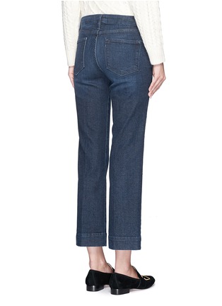 Back View - Click To Enlarge - FRAME - 'Le Slim Straight' wide leg jeans