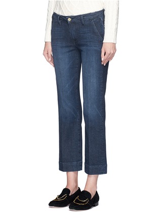 Front View - Click To Enlarge - FRAME - 'Le Slim Straight' wide leg jeans
