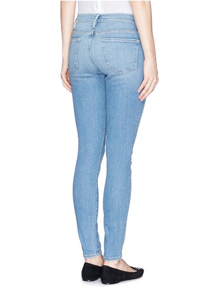Back View - Click To Enlarge - FRAME - 'Le Skinny De Jeanne' distressed skinny jeans
