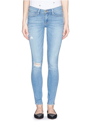 Main View - Click To Enlarge - FRAME - 'Le Skinny De Jeanne' distressed skinny jeans