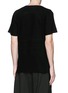 Back View - Click To Enlarge - ZIGGY CHEN - Raw cut cotton jersey T-shirt