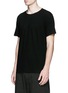 Front View - Click To Enlarge - ZIGGY CHEN - Raw cut cotton jersey T-shirt