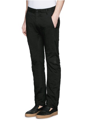 Front View - Click To Enlarge - ZIGGY CHEN - Cotton-linen pants