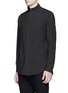 Front View - Click To Enlarge - ZIGGY CHEN - Mandarin collar cotton voile shirt