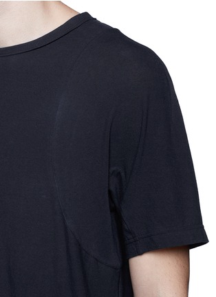 Detail View - Click To Enlarge - ZIGGY CHEN - Shirttail cotton T-shirt