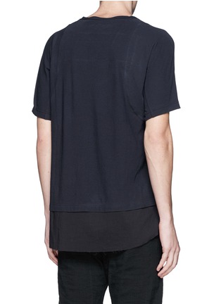 Back View - Click To Enlarge - ZIGGY CHEN - Shirttail cotton T-shirt
