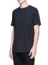 Front View - Click To Enlarge - ZIGGY CHEN - Shirttail cotton T-shirt