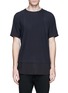 Main View - Click To Enlarge - ZIGGY CHEN - Shirttail cotton T-shirt