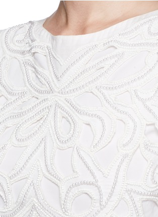 Detail View - Click To Enlarge - ALICE & OLIVIA - 'Abbi' embellished cropped top
