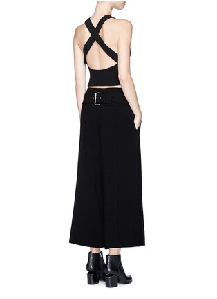 Figure View - Click To Enlarge - ALEXANDER WANG - Belted crepe pants
