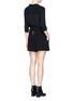 Figure View - Click To Enlarge - ALEXANDER WANG - Belted crepe shorts