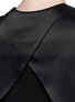 Detail View - Click To Enlarge - ALEXANDER WANG - Satin back yoke V-neck dress