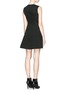 Back View - Click To Enlarge - ALEXANDER WANG - Seam detail panelled crepe dress