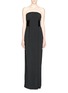 Main View - Click To Enlarge - ALEXANDER WANG - Asymmetric flap strapless crepe gown