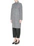 Front View - Click To Enlarge - ALEXANDER WANG - 2-in-1 wool felt car coat