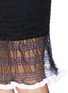 Detail View - Click To Enlarge - ALEXANDER WANG - Ruffle hem smocked pencil skirt