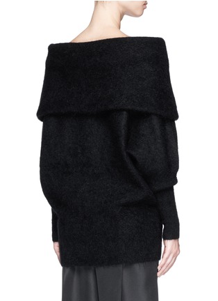 Back View - Click To Enlarge - ACNE STUDIOS - 'Daze' mohair wool convertible shawl collar top