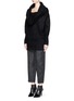 Figure View - Click To Enlarge - ACNE STUDIOS - 'Daze' mohair wool convertible shawl collar top